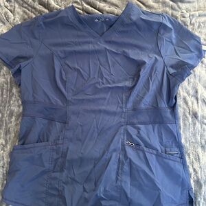 Chic Blue Short Sleeve Women's Top
